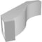 Ekena Millwork 5-in. W x 16-in. D x 16-in. H Baker Architectural Grade PVC Knee Brace BRCP05X16X16BKR - alternate 6
